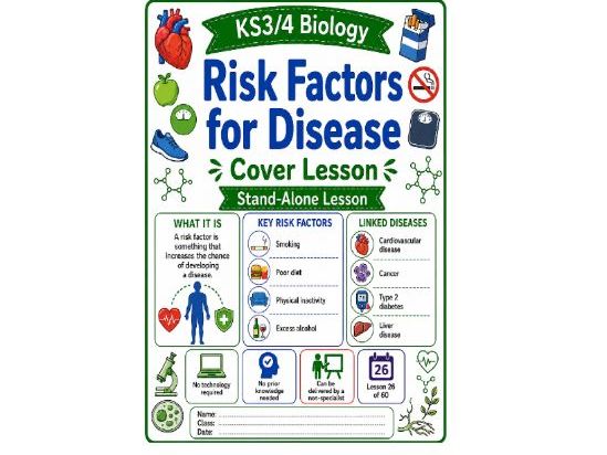 Risk factors for disease cover lesson (L26)