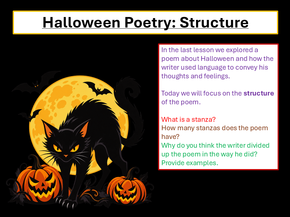 Halloween Poetry English