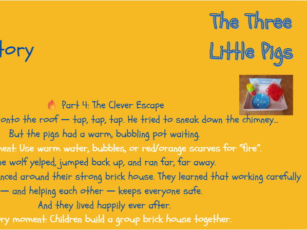 Three Little Pigs Sensory Story Pack – Early Years Play Activities