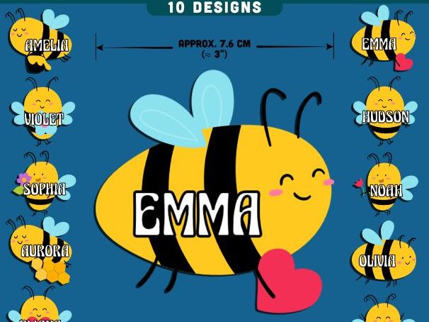 Bee Name Tags, Editable Locker & Cubby Labels, Printable Classroom Organization