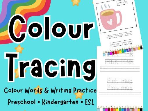 Letter tracing | colours tracing activities | Kinder