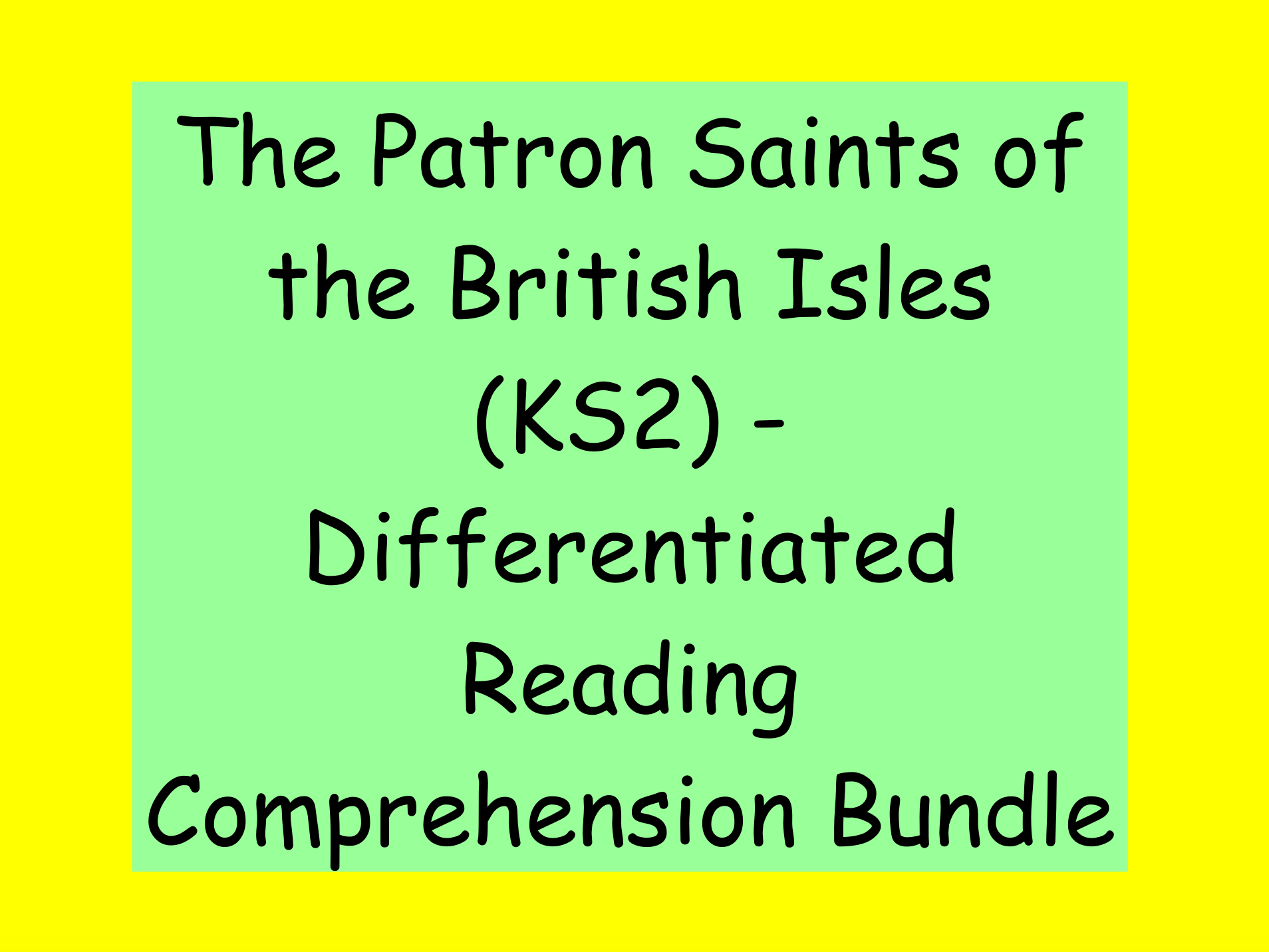 The Patron Saints of the British Isles – KS2 Differentiated Reading Comprehension Bundle