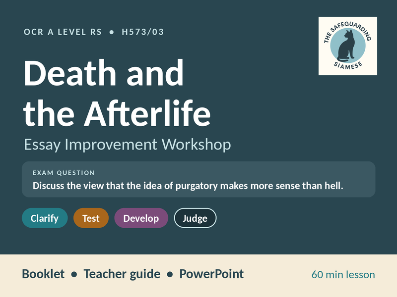 Purgatory and Hell: Essay Improvement Workshop | OCR A Level RS H573/03 | Includes PowerPoint