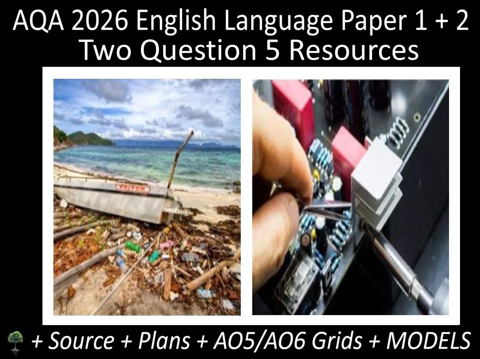 Two Question 5: AQA 2026 English Language Paper 1 + 2 | Resources