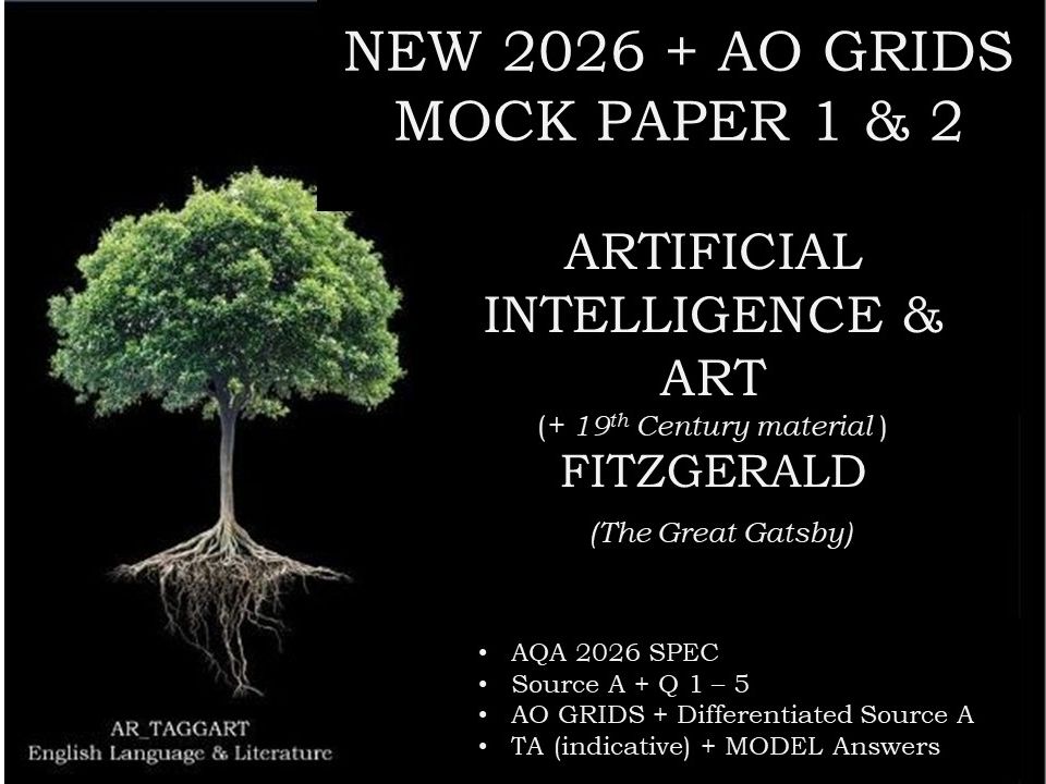 AI & ART PAPER 2 & GATSBY PAPER 1 | 2026 FULL MOCKS | AO GRIDS