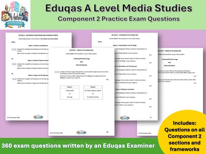 360 Component 2 A Level Media Studies Questions