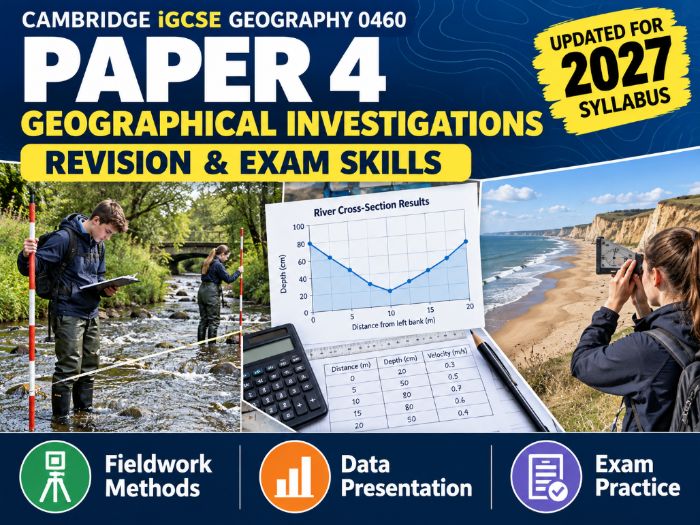 Paper 4: Geographical Investigations Revision & Exam Skills PowerPoint | CIE iGCSE 0460 (2027)