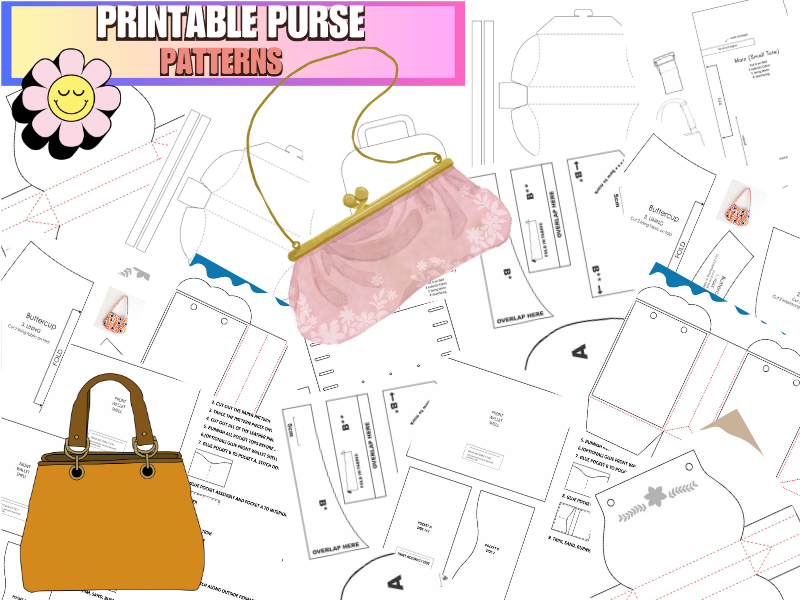 Printable Purse Patterns – Stylish DIY Templates for Sewing Projects