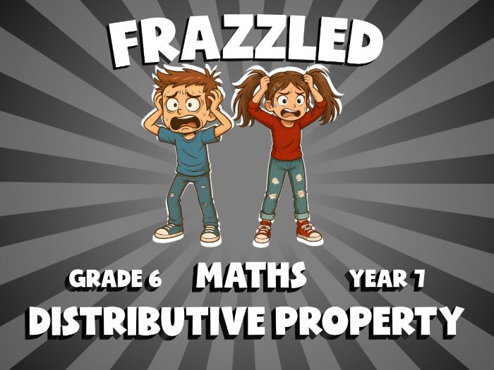 Distributive Property FRAZZLED Maths Game | No-Prep Year 7 Review Activity