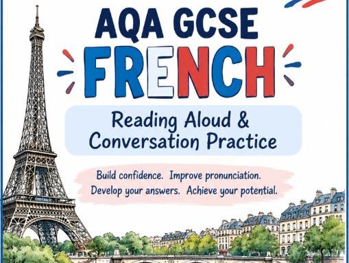 AQA GCSE French Reading Aloud & Conversation Practice Booklet | New Specification 8652