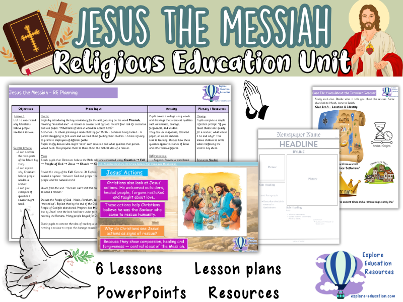 KS2 Jesus the Messiah RE Unit - 6 Outstanding Lessons