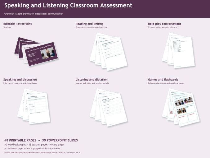 ESOL EAL Speaking And Grammar Assessment