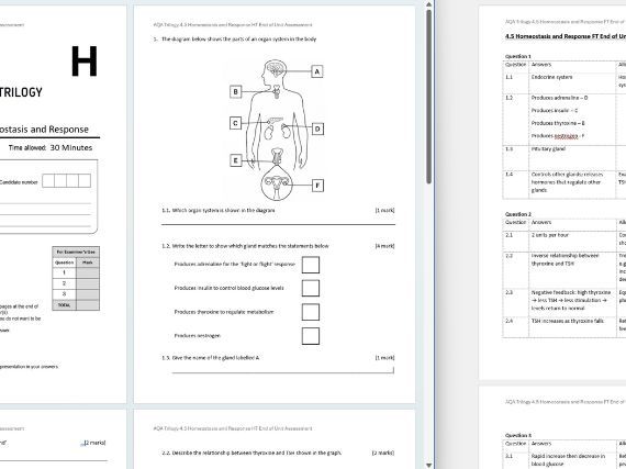 AQA Trilogy 4.5 Higher Assessment Pack