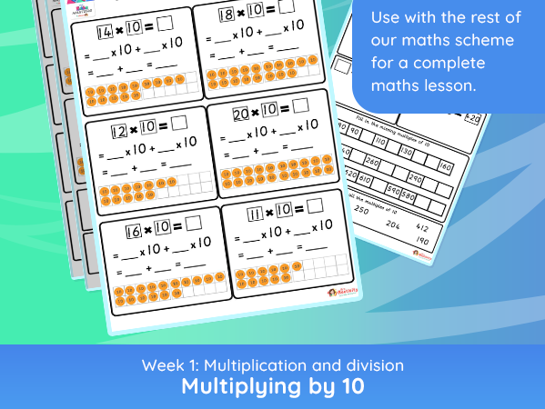 Year 3 | Multiplying by 10 Worksheets