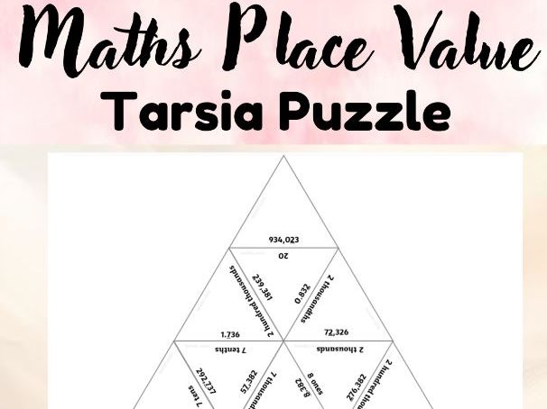 Maths Place Value Tarsia Puzzle | Value of Digits | KS2 | KS3