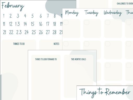 The Mindful Year: Undated Diary, Tracker & Wellbeing Journal