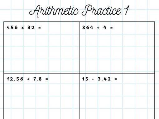 SATs Arithmetic Revision Packs