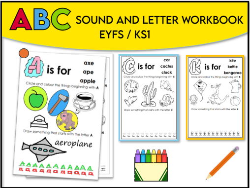 ABC Sound and Letter Workbook EYFS KS1