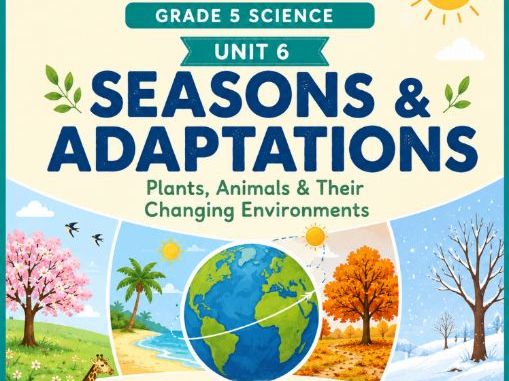 Grade 5 Science: Seasons & Adaptations Activity Workbook