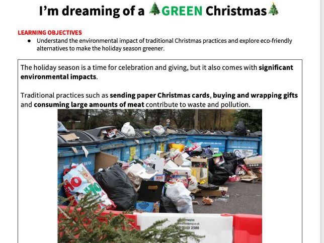 I'm Dreaming of a GREEN Christmas!