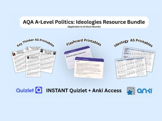 AQA A-Level Politics: Ideologies A* Revision Resource Bundle