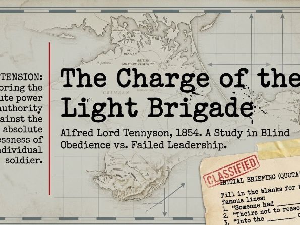 The Charge of the Light Brigade by Alfred Tennyson | AQA Power and Conflict