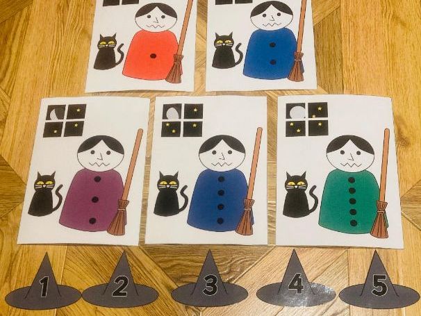 Count A Coven of Witches: A numeral and quantity matching resource