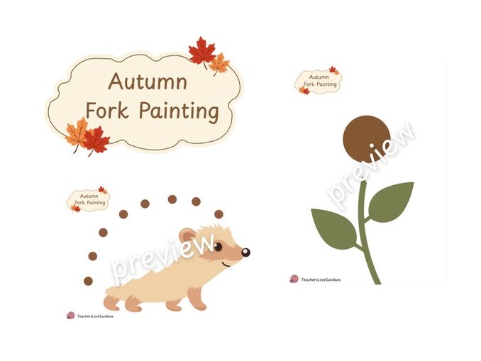 Autumn Fork Painting