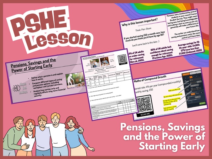 PSHE: Finance - Pensions: The Power of Starting Early