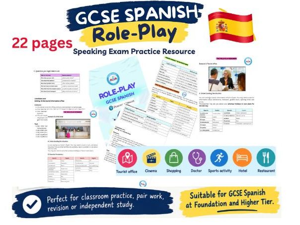EDEXCEL GCSE Spanish Role-Play – Speaking Exam Practice Resource