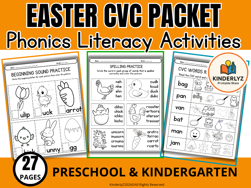 Easter Literacy & Phonics Activities