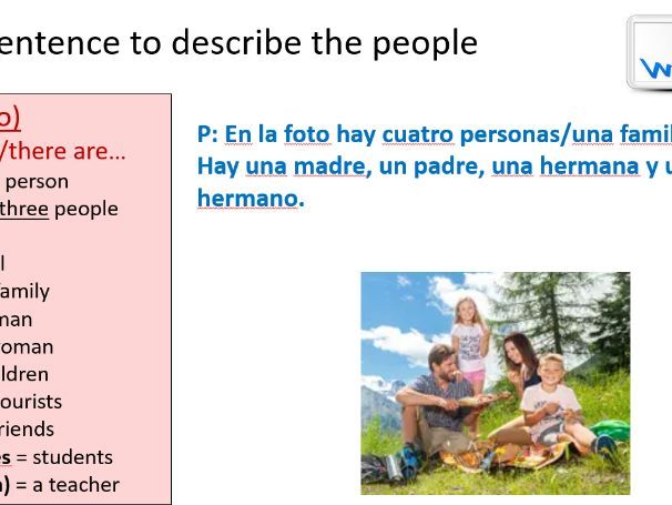Year 7 Spanish Term 1 Lesson 15 - My Family Photo