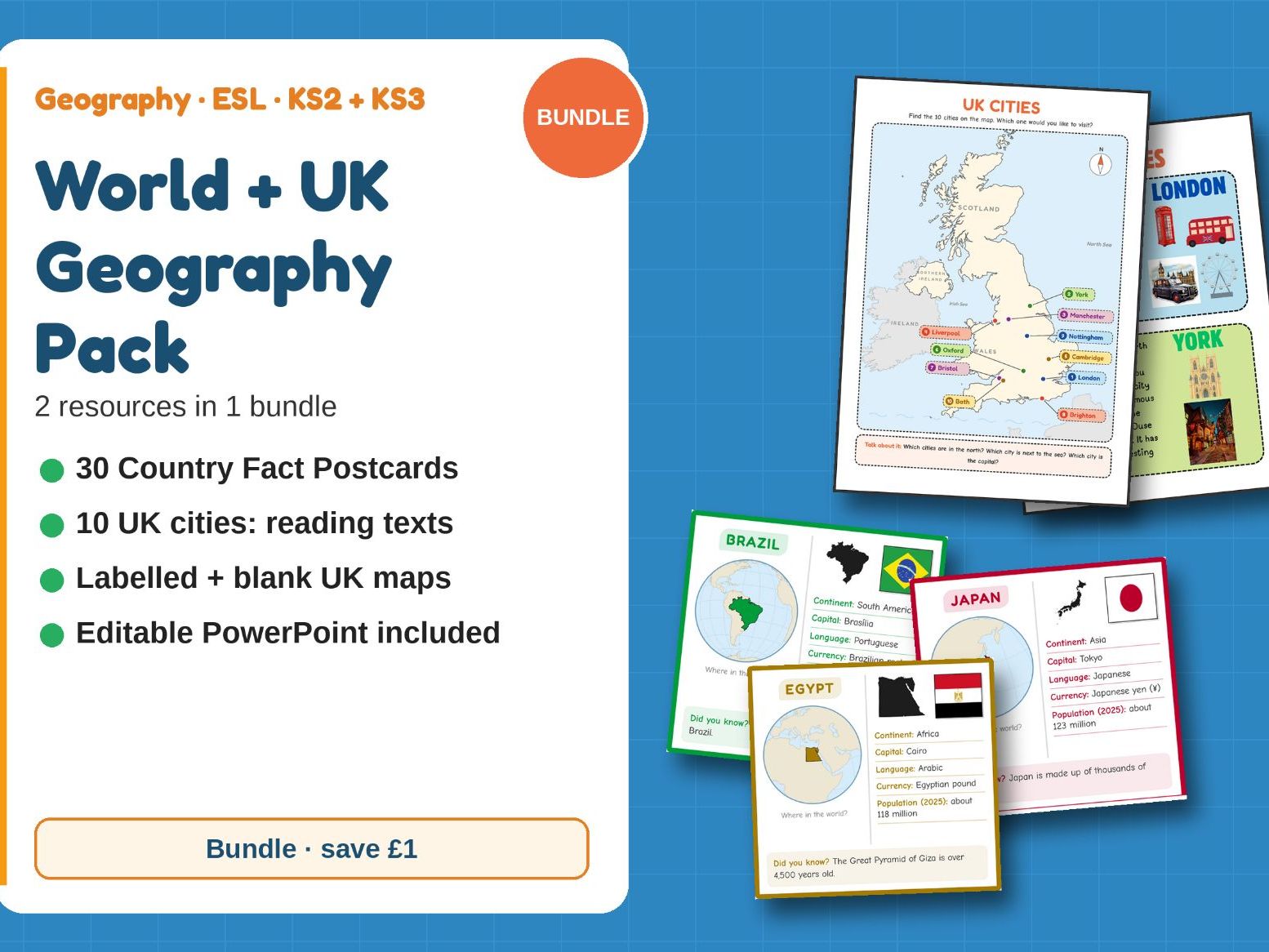 World and UK Geography Pack