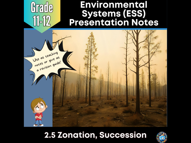 IB DP ESS 2.5 Zonation and Succession - Teaching Notes & PowerPoint 2026