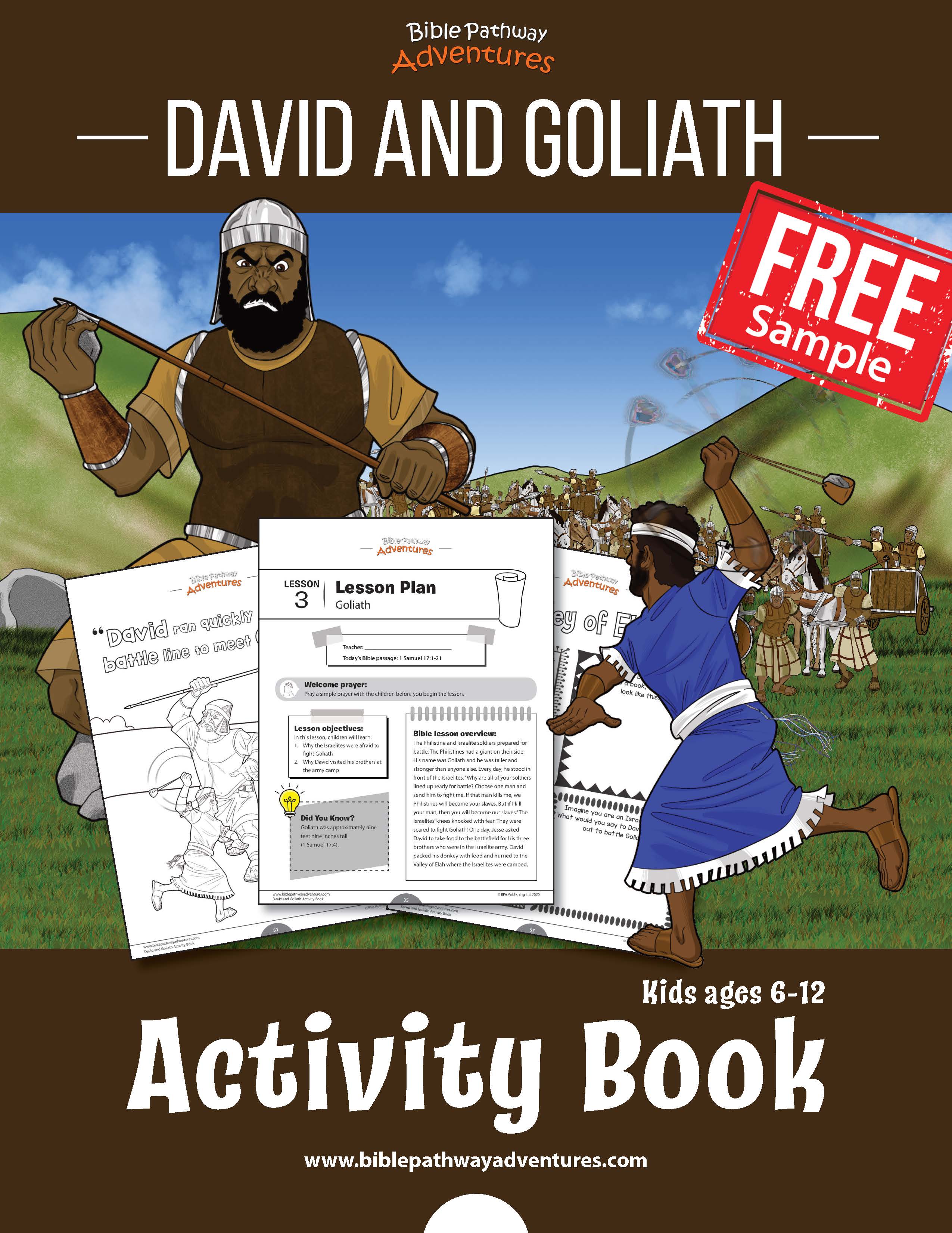 Freebie David Goliath Bible Quiz Teaching Resources