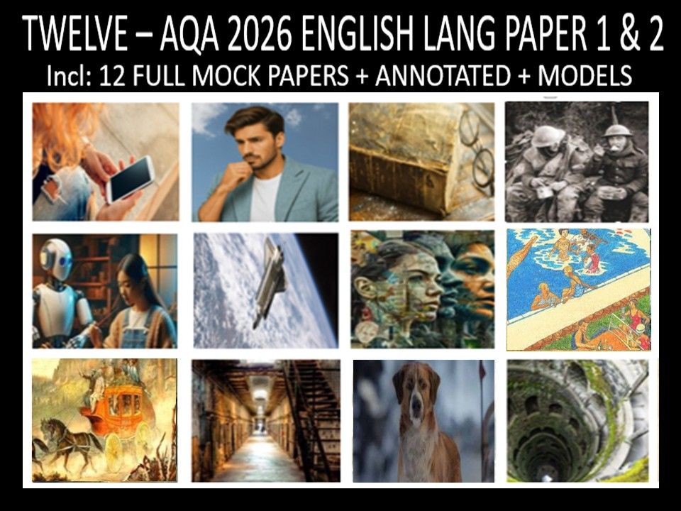 TWELVE - AQA PAPER 1 & 2 | 2026 FULL MOCKS | ANNOTATED | MODELS