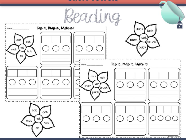 Short Vowel Fluency Flowers Orthographic Mapping Teaching Resources