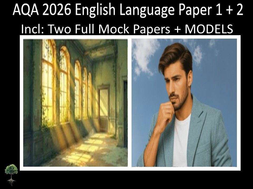 Two AQA 2026 English Language Paper 1 + 2 Mocks | MODELS