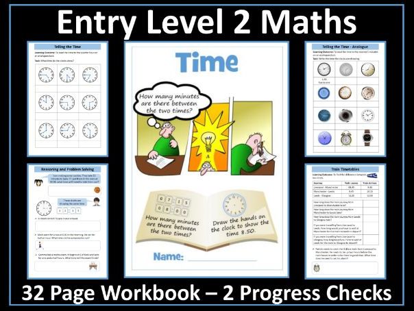 Time AQA Entry Level 2 Maths