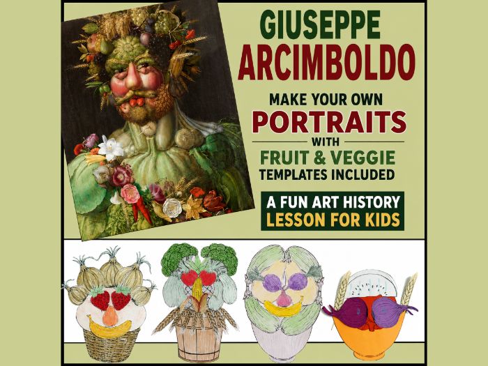 Giuseppe Arcimboldo Art Lesson, Renaissance Art History & Fruit and Vegetable Portrait