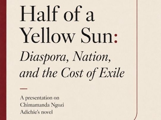 Half of a Yellow Sun PowerPoint | Diaspora, Biafra and Postcolonial Theory