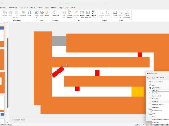 PowerPoint maze game