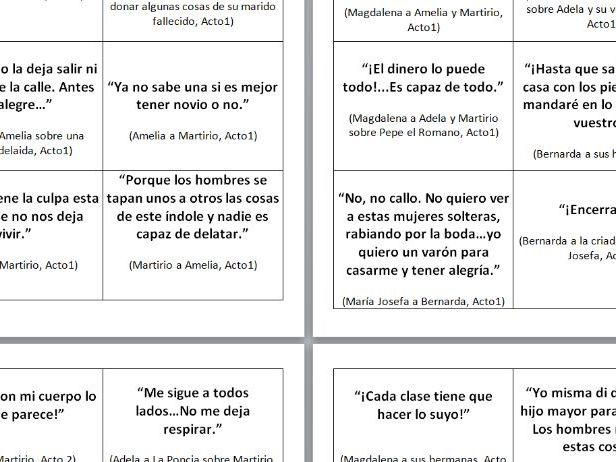 La Casa de Bernarda Alba - Quotes