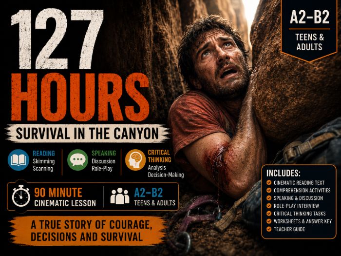 127 HOURS | Reading & Speaking Lesson
