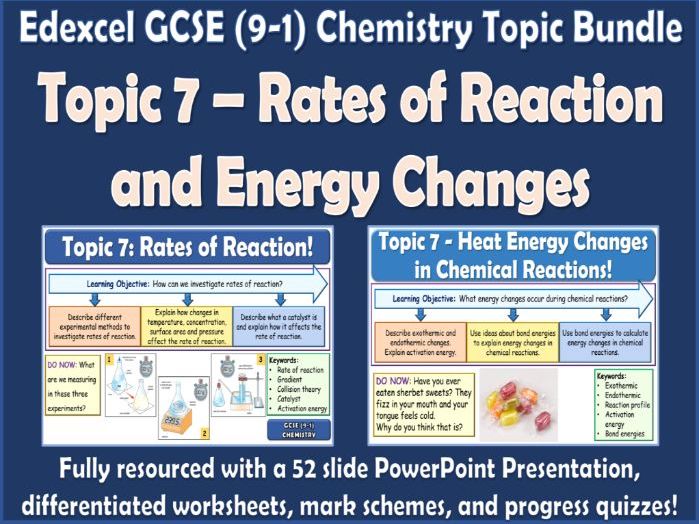 Edexcel GCSE (9-1) Chemistry Topic 7 Bundle