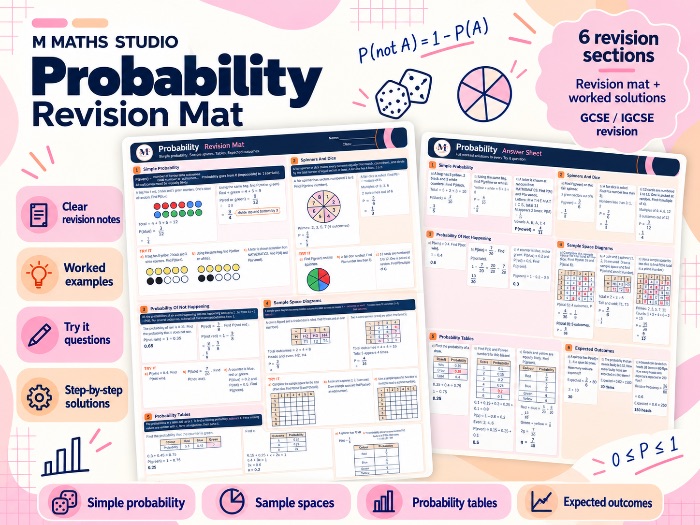 Probability | A3 Revision Mat