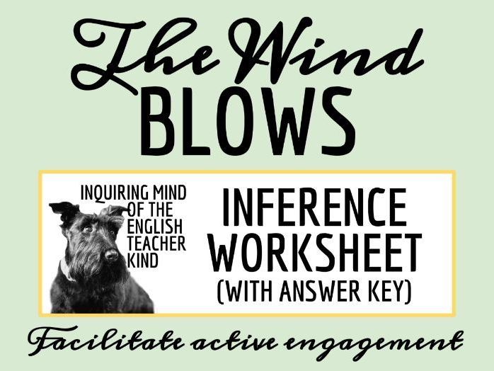 "The Wind Blows" by Katherine Mansfield Close Reading Analysis Worksheet