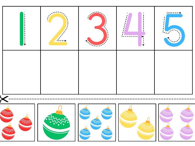 Christmas Bauble Subitising