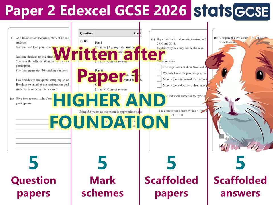 [UPDATED] Statistics GCSE Predicted Papers (Summer 2026) Edexcel Paper 2
