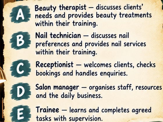 Beauty Salon Careers Workbook | Vocational Skills & Employability | KS3 KS4 SEND